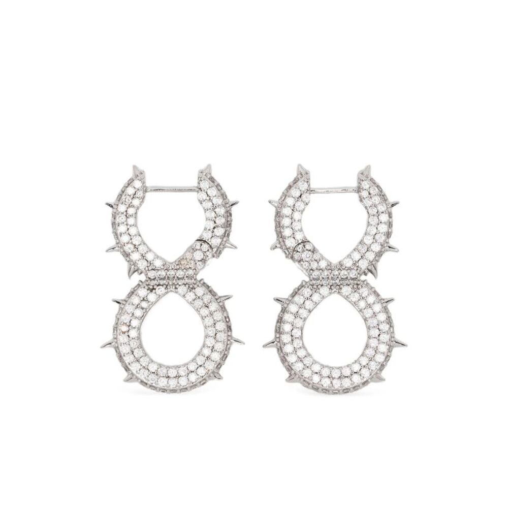 Darkai Silver Earrings Men